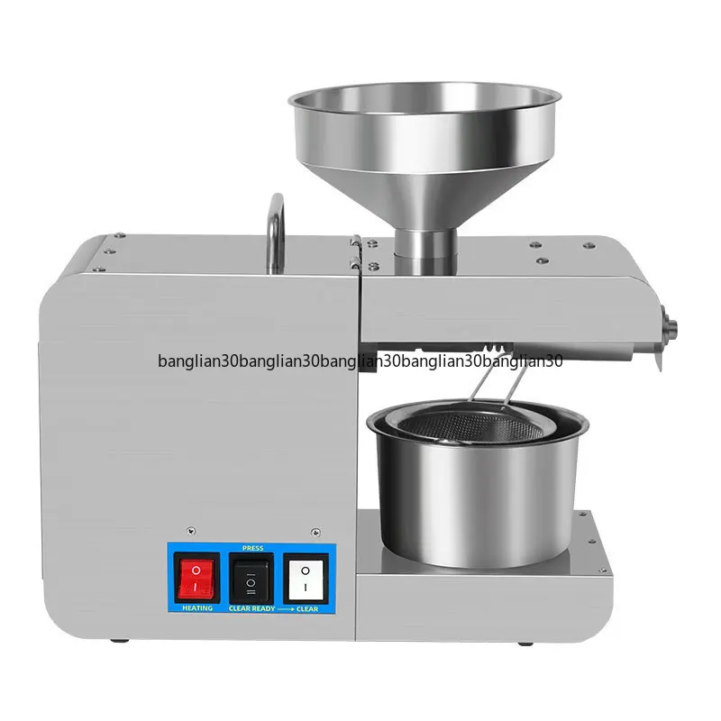 

Small Stainless Steel Round Household Oil Press Oil Press