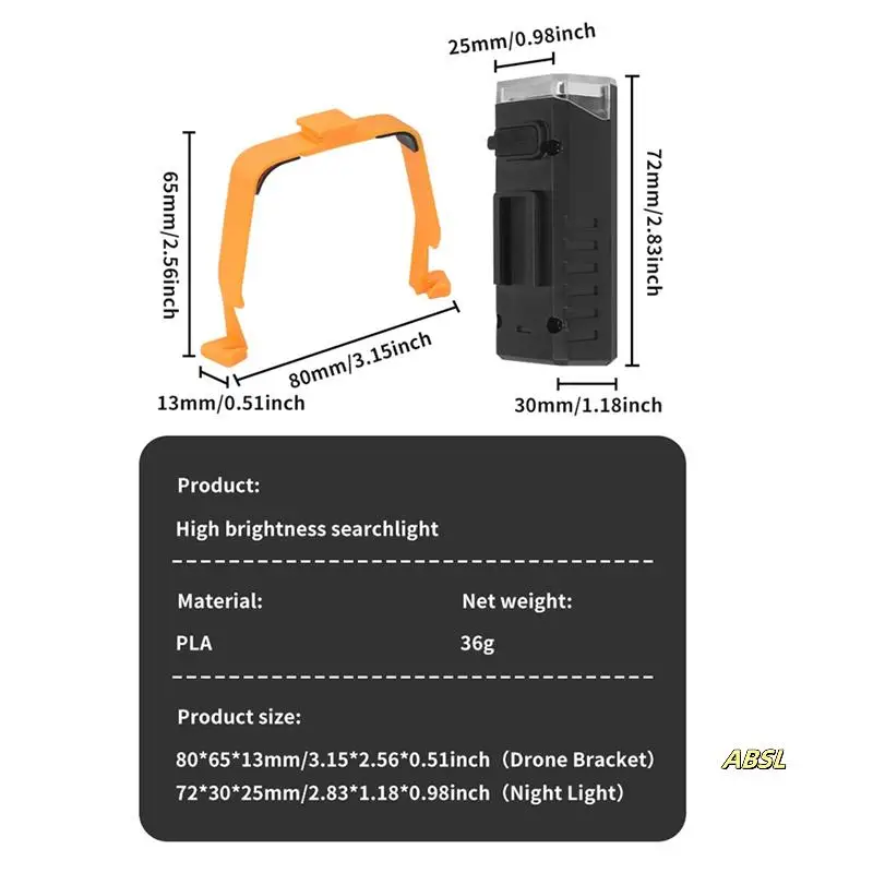 Searchlight Suitable For FLIP Searchlights And Night Navigation Lights With Bracket Drone Accessories