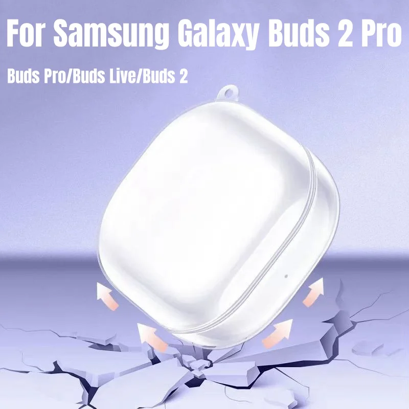 for Samsung Galaxy Buds 2 Pro Clear Protective Case  TPU Material Earphone Shockproof Cover for Galaxy Buds Live/Buds 2pro
