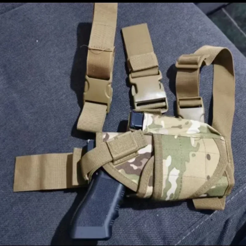 Universal ซ้ายขวามือปืนยุทธวิธี Tornado ขาต้นขา Holsters การล่าสัตว์ทหาร Airsoft Glock Handgun ผู้ถือกระเป๋า