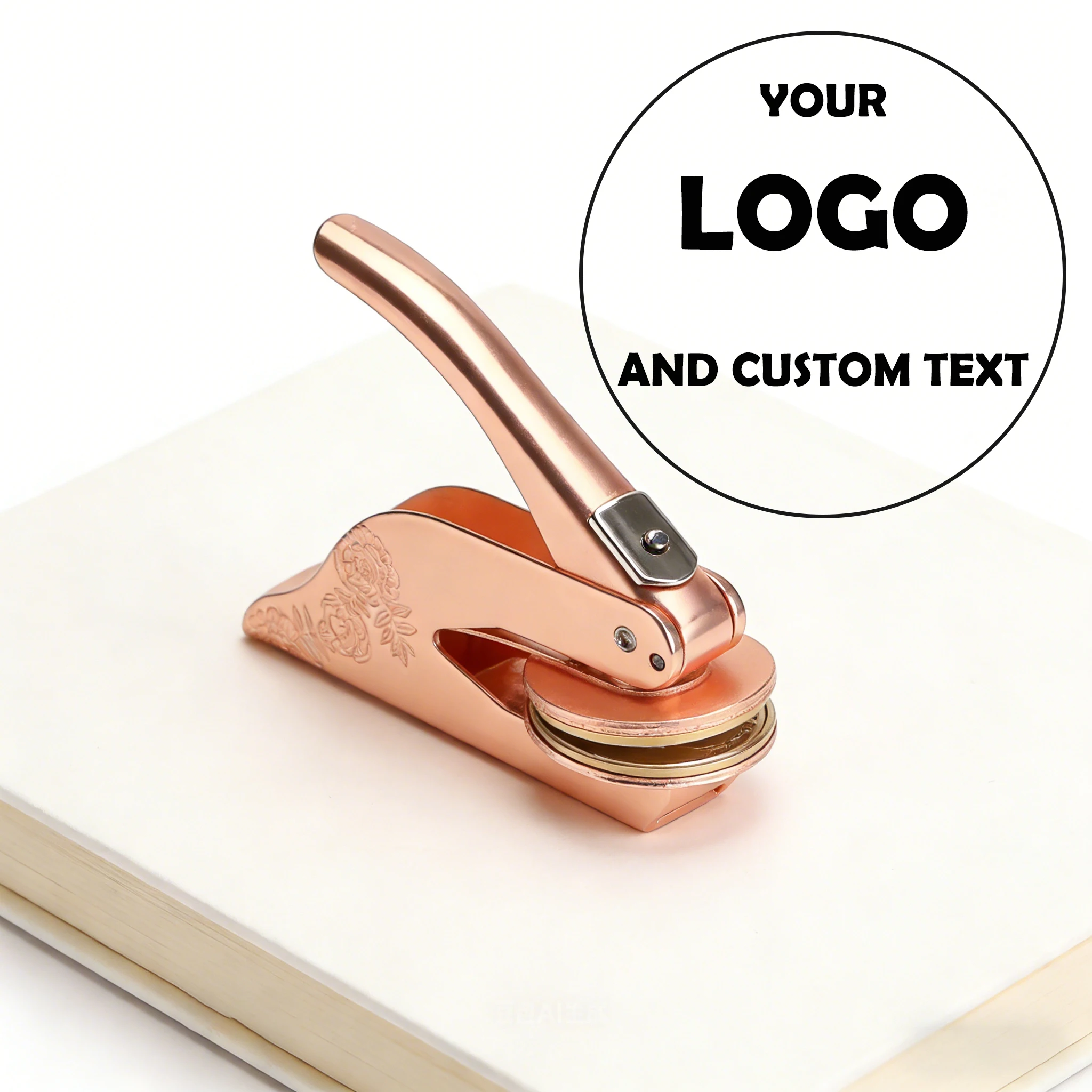 Buch Hochzeit Präge Stempel individuelle Logo Design Designs personalisierte Präge Stempel DIY Umschlag Einladungskarte Siegel