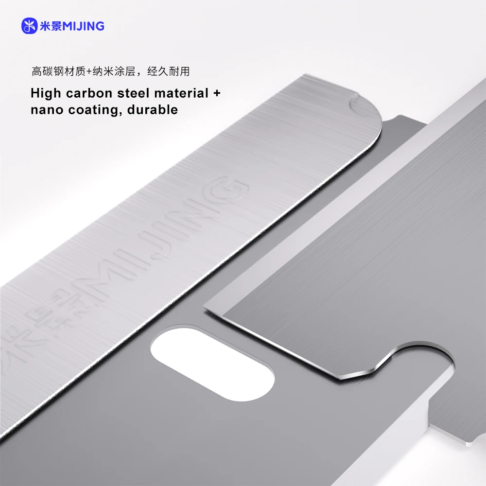 MIJING DP23 Sharp Screen Repair Blade 50pcs/Box For Mobile Phone Screen Removal Frame Removal Glue Scraping and Cutting Tools
