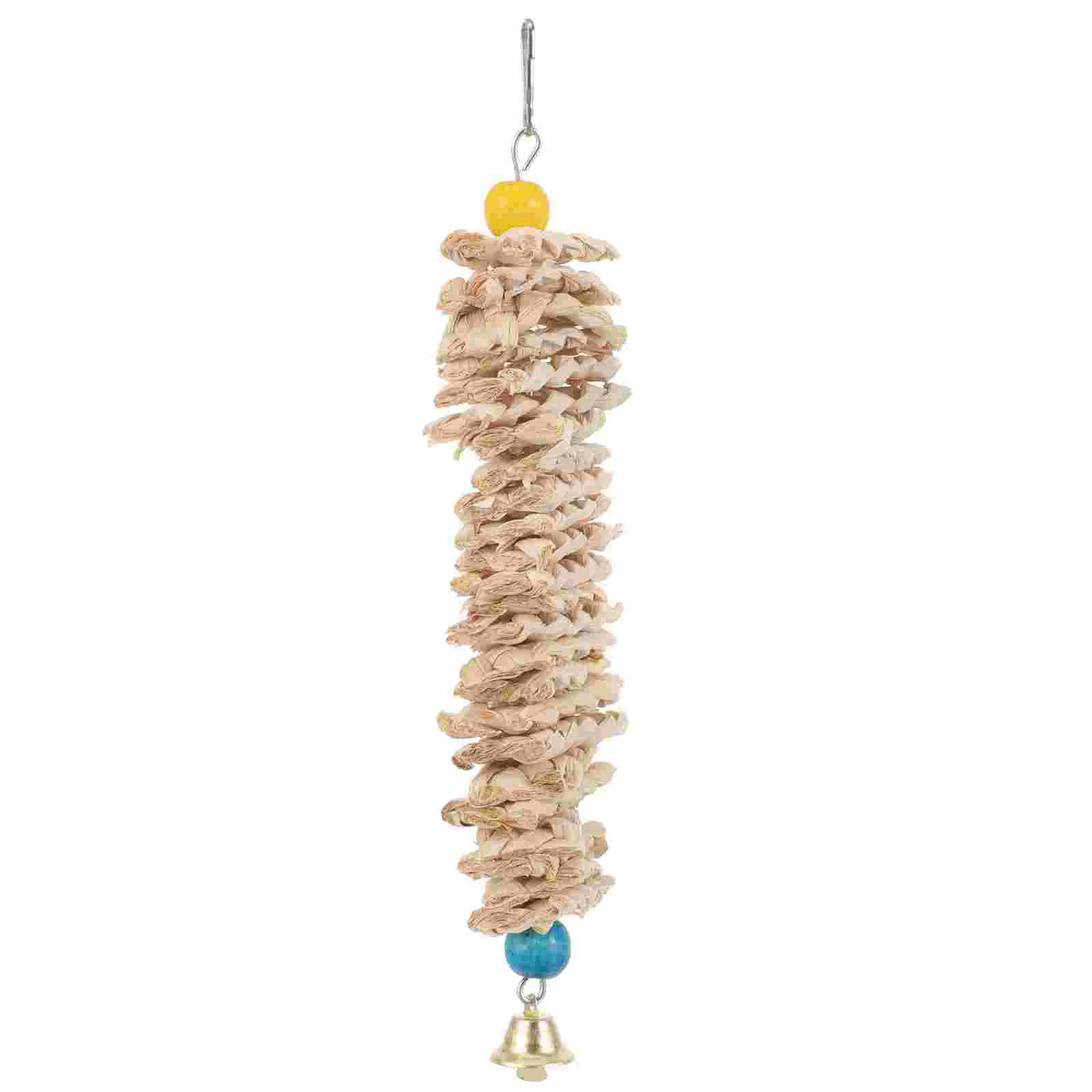 Parrot Chew Toy Supplies Bird Cage Hanging Large Lovely Parakeet Accessories Funny Bite