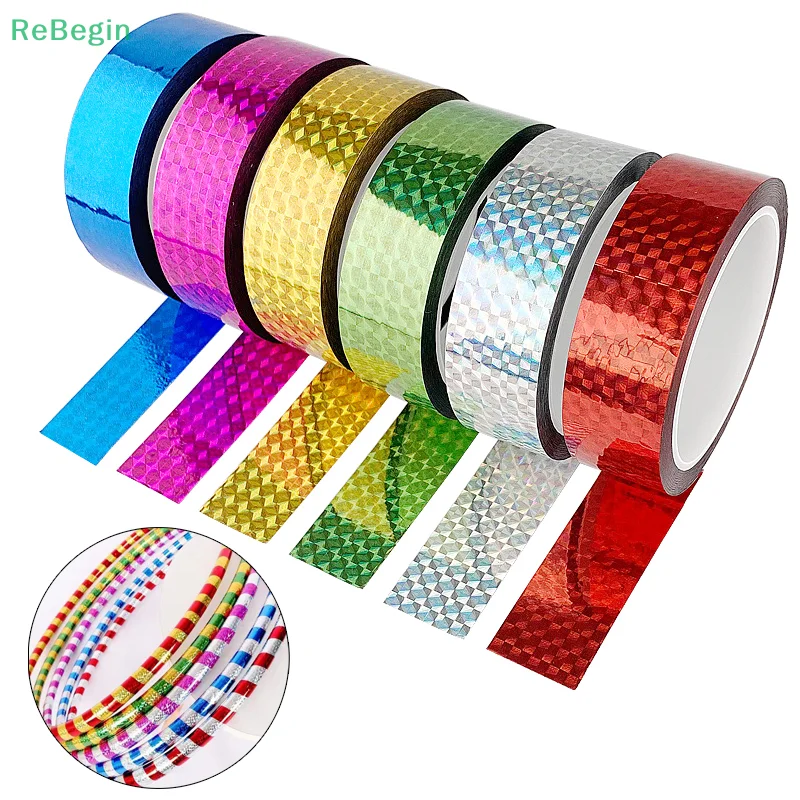 30M Rhythmic Gymnastics Ring Decoration Holographic Glitter Tape Artistic Hoops Stick Stickers Flash Tape DIY