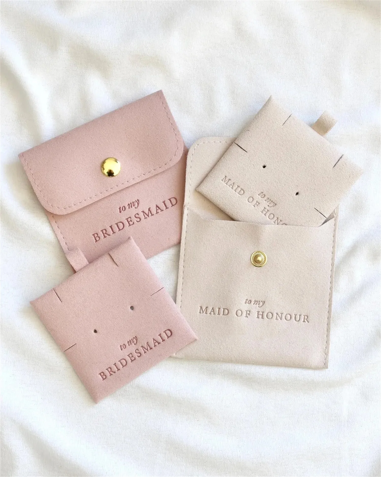 

Bridesmaid gift pouch with insert maid of honour wedding present bridesmaid jewellery pouch bridal party gift bridesmaid earring