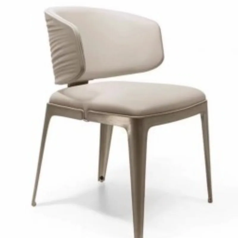 Dining chair Italian haute couture family dining chair, corrugated chair