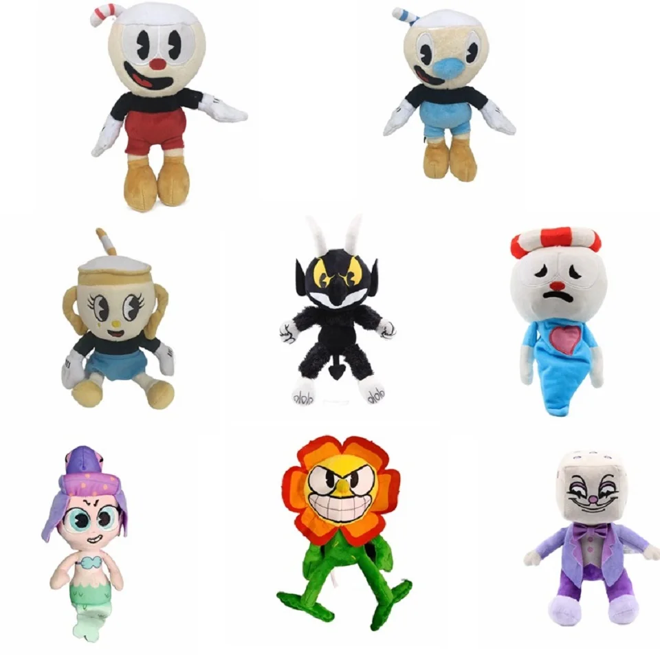 

Cuphead Plush Doll Toys Mugman Game Doll Toys Adventure Soft Stuffed Plush For Kids Birthday Gift