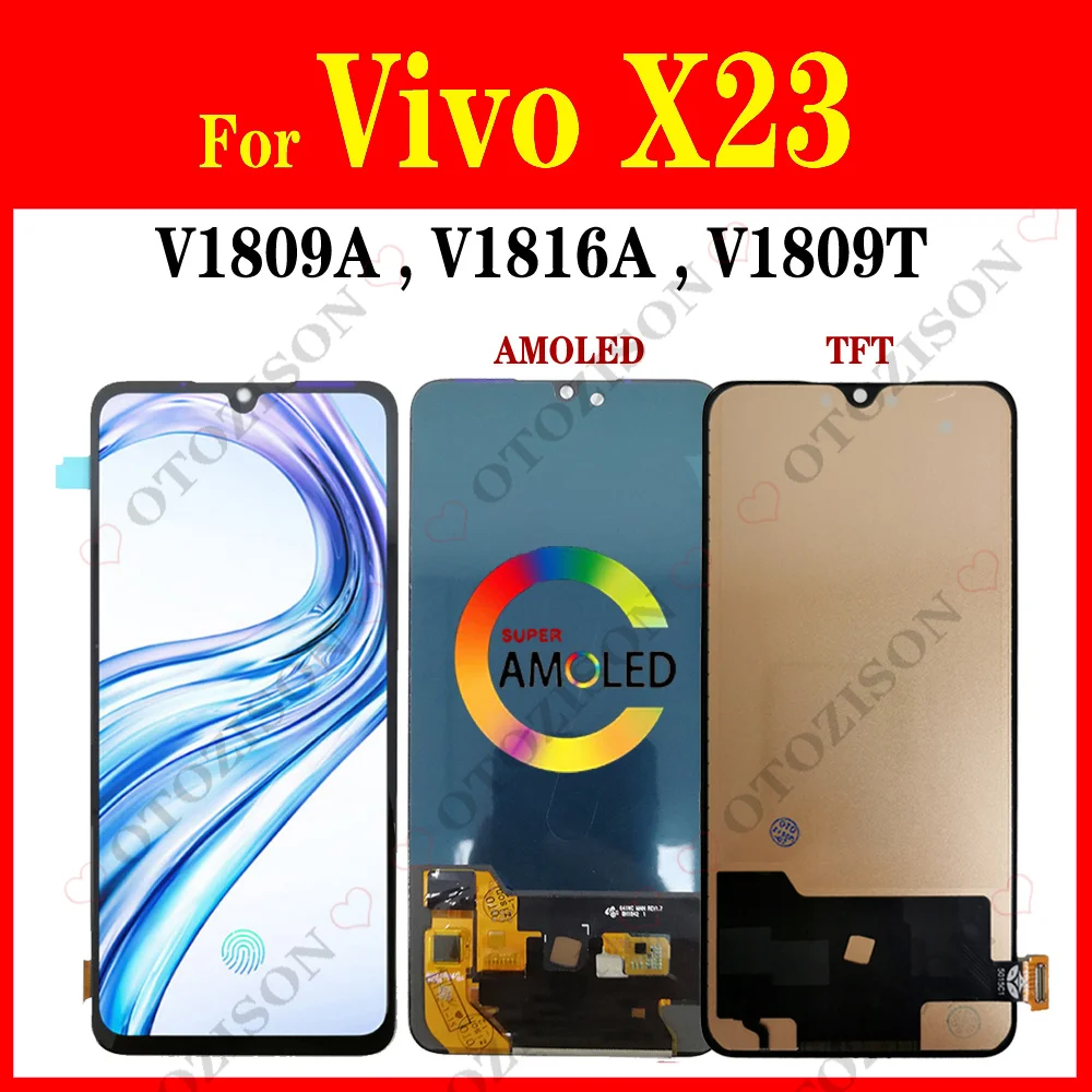 

6.41" LCD For Vivo X23 LCD Display V1809A LCD V1816A V1809T Screen Touch Digitizer Assembly Replacement X23 LCD Parts Tested OK