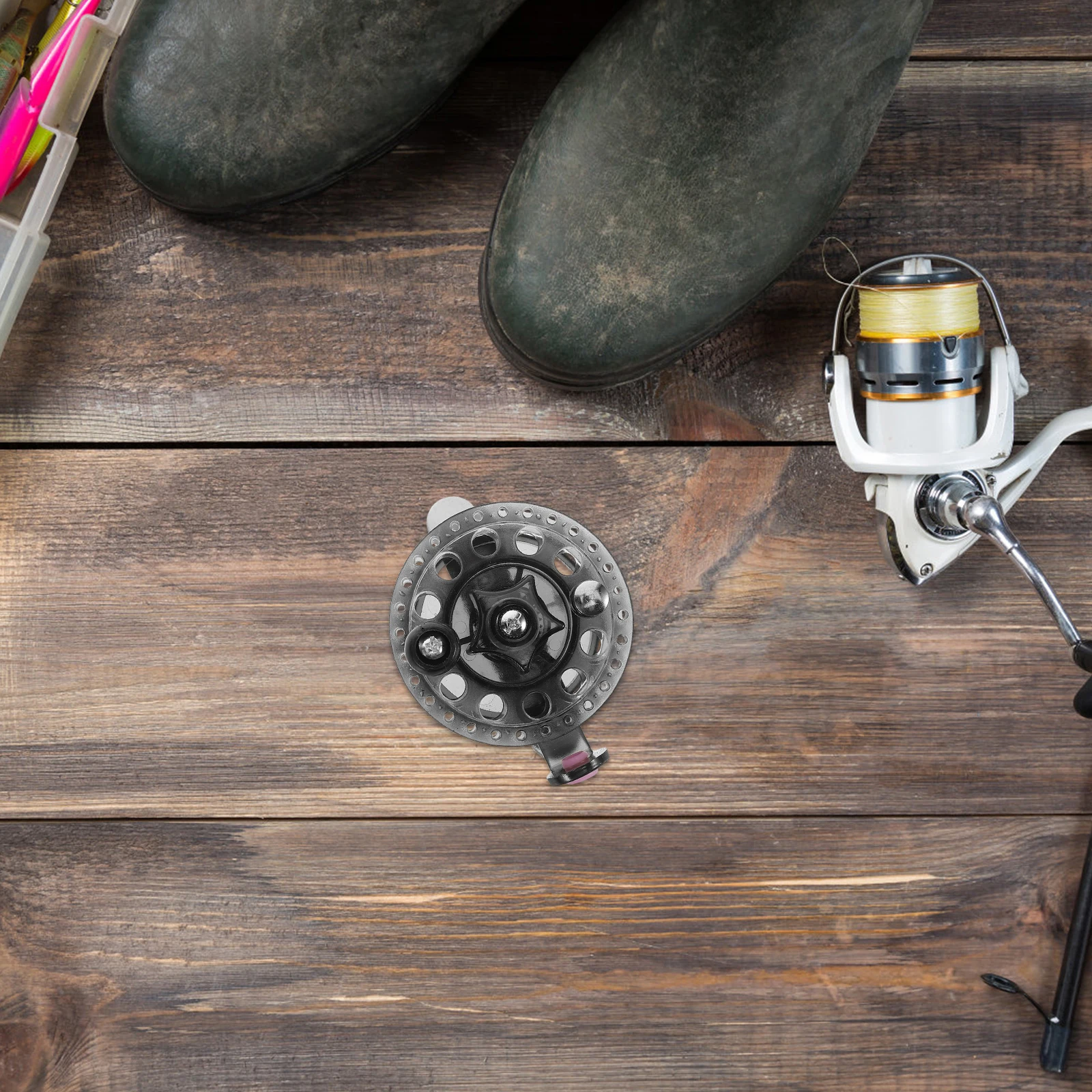 

1PC Rod Reel ABS Durable Portable Precision Fishing Line Wheel Gear Accessories Saltwater Freshwater Ocean Lake River Fly Ice