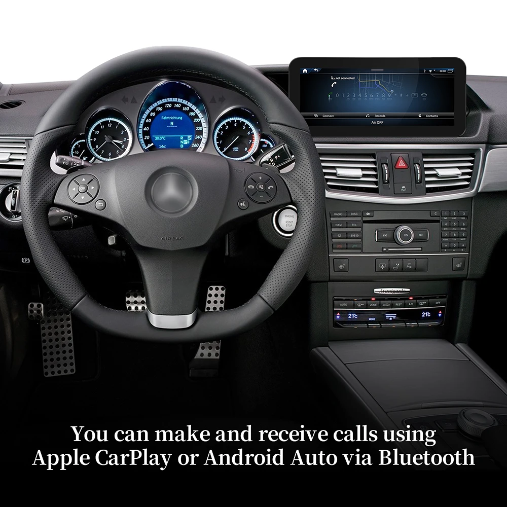 4G Wireless Android Auto Mirroring für E-Klasse NTG 4.5/4.7 Mercedes W212 Apple CarPlay Upgrade 10,25 Zoll 4G Wireless CarPlay Wi-Fi – Detail 7