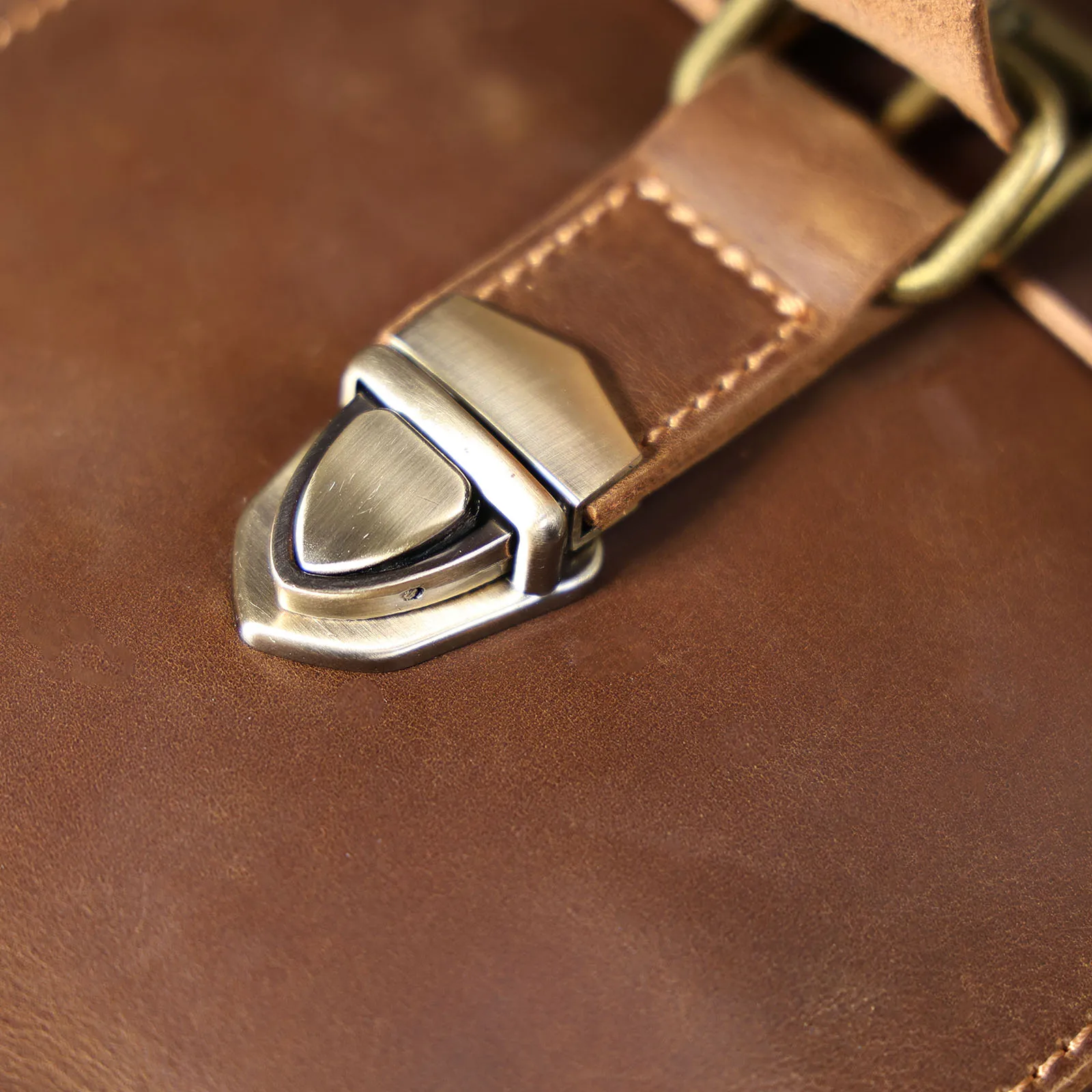 S.WORKER Vintage Echtleder Herren-Aktentasche 16" Laptop-Tasche Crazy Horse Leder Messenger-Handtasche Rindsleder Geschenkidee für Männer – Detail 32