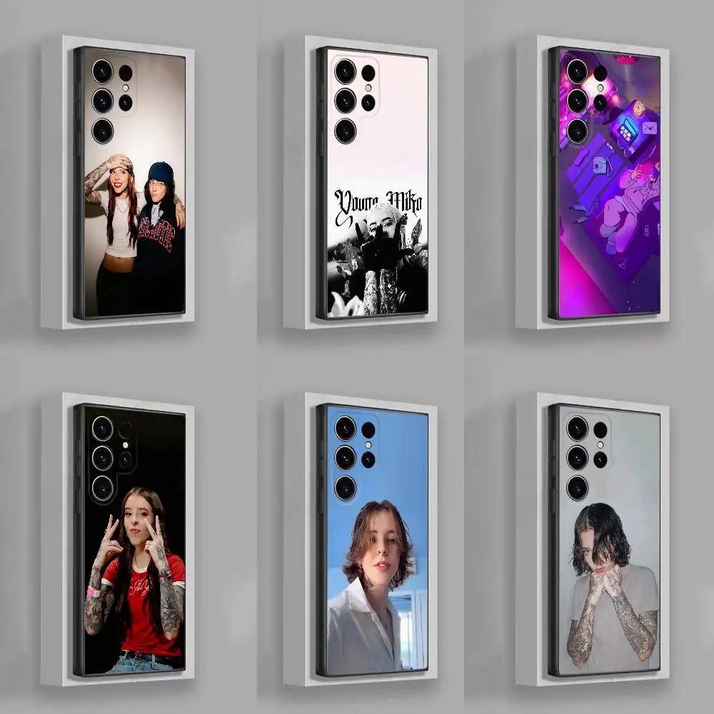 

Young M-Miko TRAP KITTY ATT Phone Case For Samsung S22,S24,S20,S25,S23,S30,S21,Ultra,Plus,5G ,Fe,Lite Black Cover