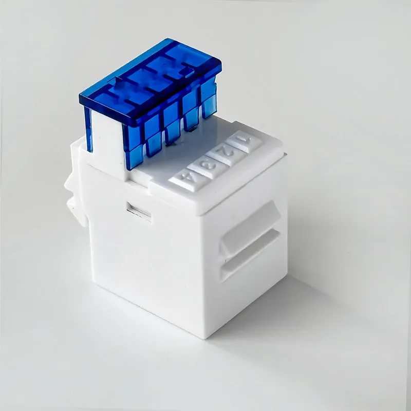 (10Pcs/Pack) Linkwylan CAT3 Telephone Keystone Jack Toolless Module Network Voice Tool-free to RJ11 6P4C Female White