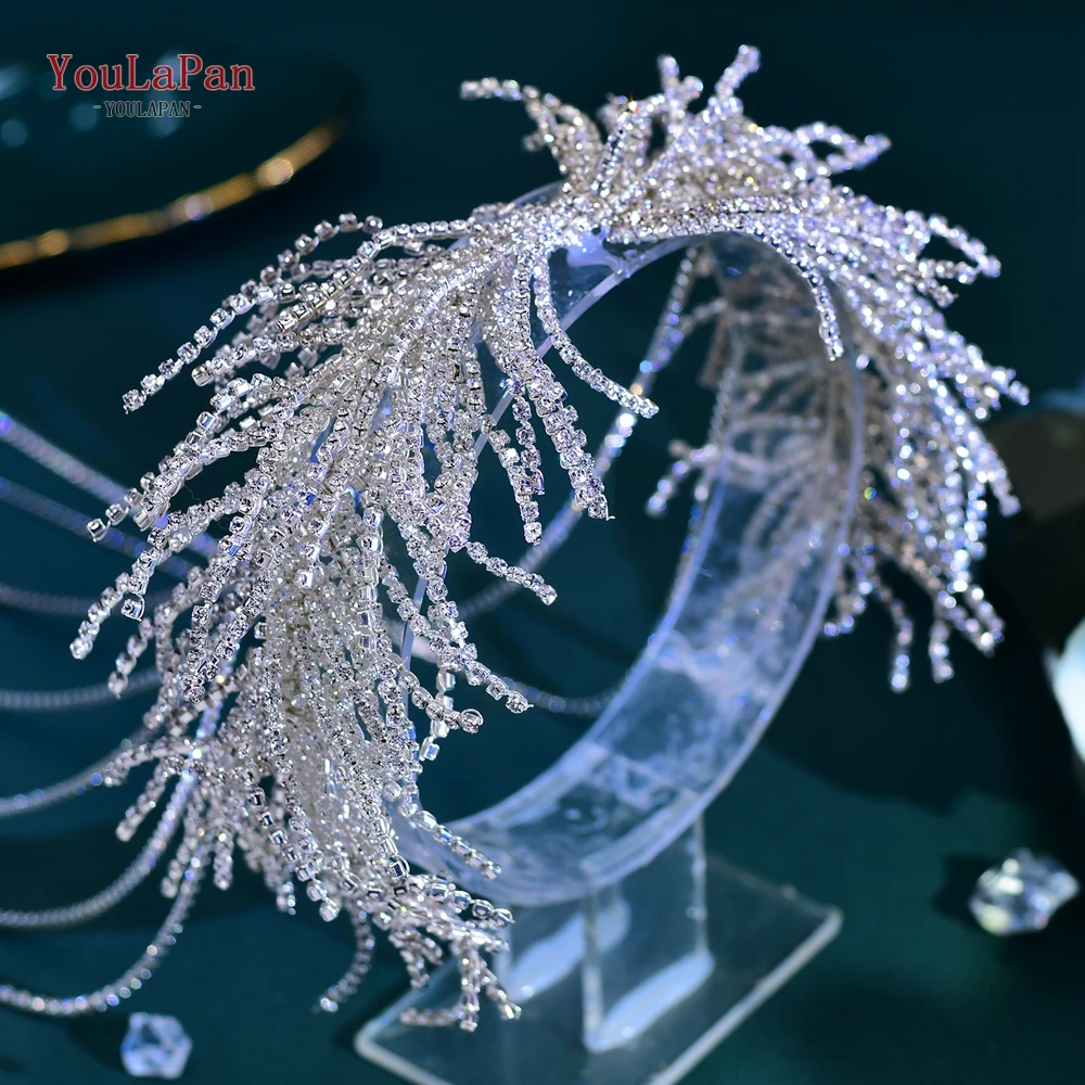 YouLasaupoudrer-Strass kly Josauna Band, Bride Long Drill JOTassels, Coiffure, Accessoires pour cheveux, Jardin diadème pour filles, Mariage Rotterdam, 639