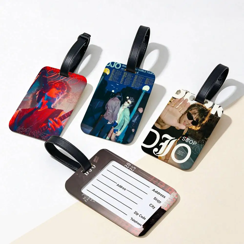 S-Singer-Djo-Album-Cover Durable PVC Anti lost Baggage Tag With Info Card Lightweight Luggage Identification Label