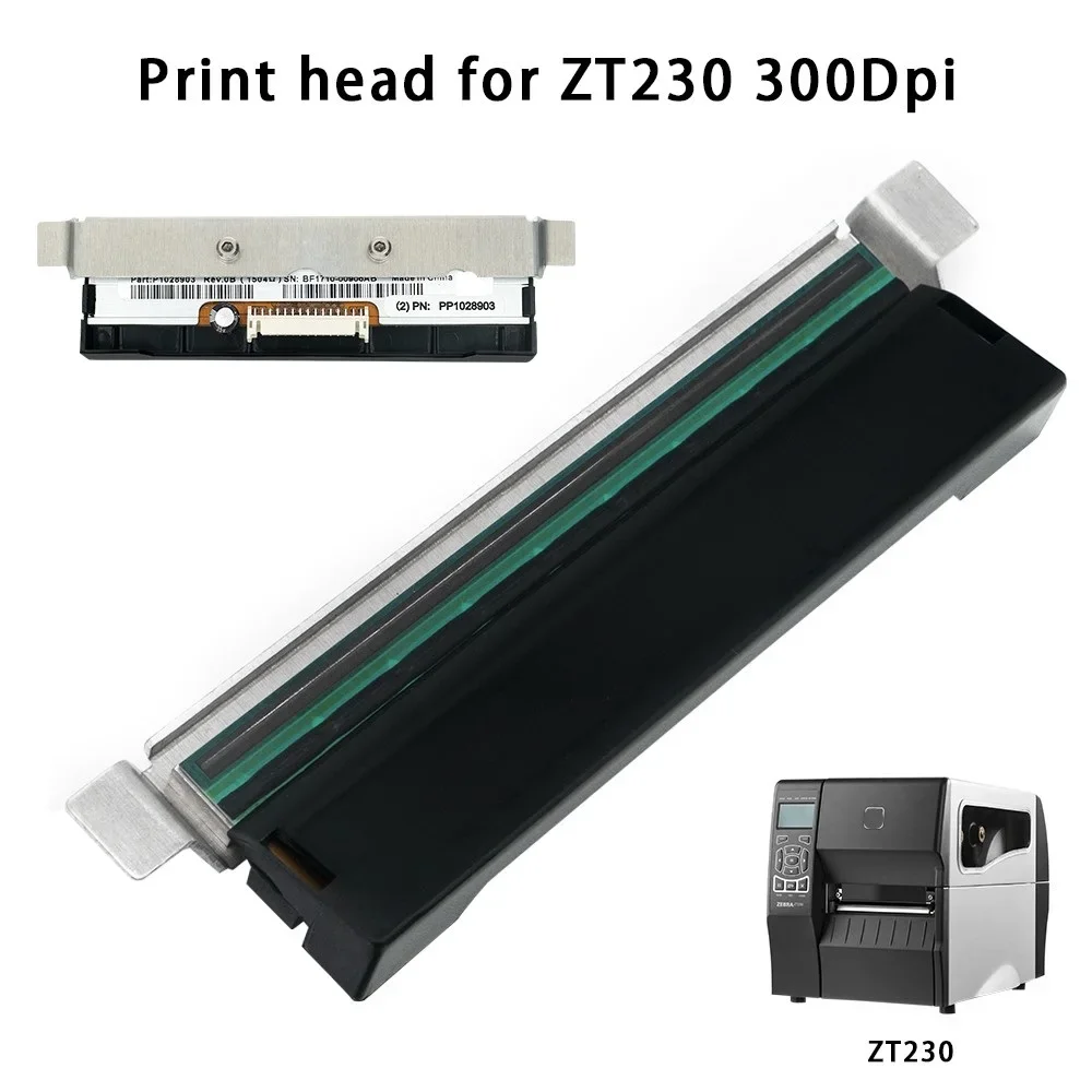 Brand New 203dpi/300dpi Thermal Print Head for Zebra ZT210 ZT220 ZT230 Barcode Label Printer,P1037974-010/P1037974-011