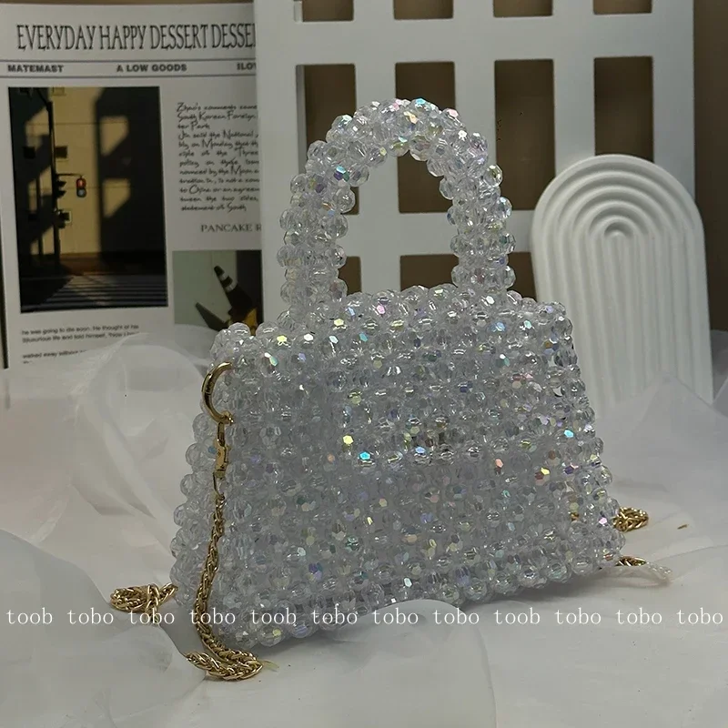 Imagem -02 - Bolsas de Noite Transparente de Bling Brilhante Eye Catching Designer Bling Bolsas com Botão Magnético Bolsa Interno