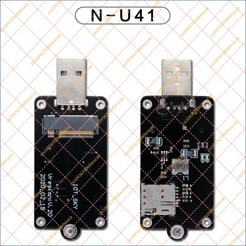 USB 3.0 to M.2 Key B Adapter Board with SIM Slot, 4G/5G LTE Module Converter for Quectel, MEIG, Fibocom