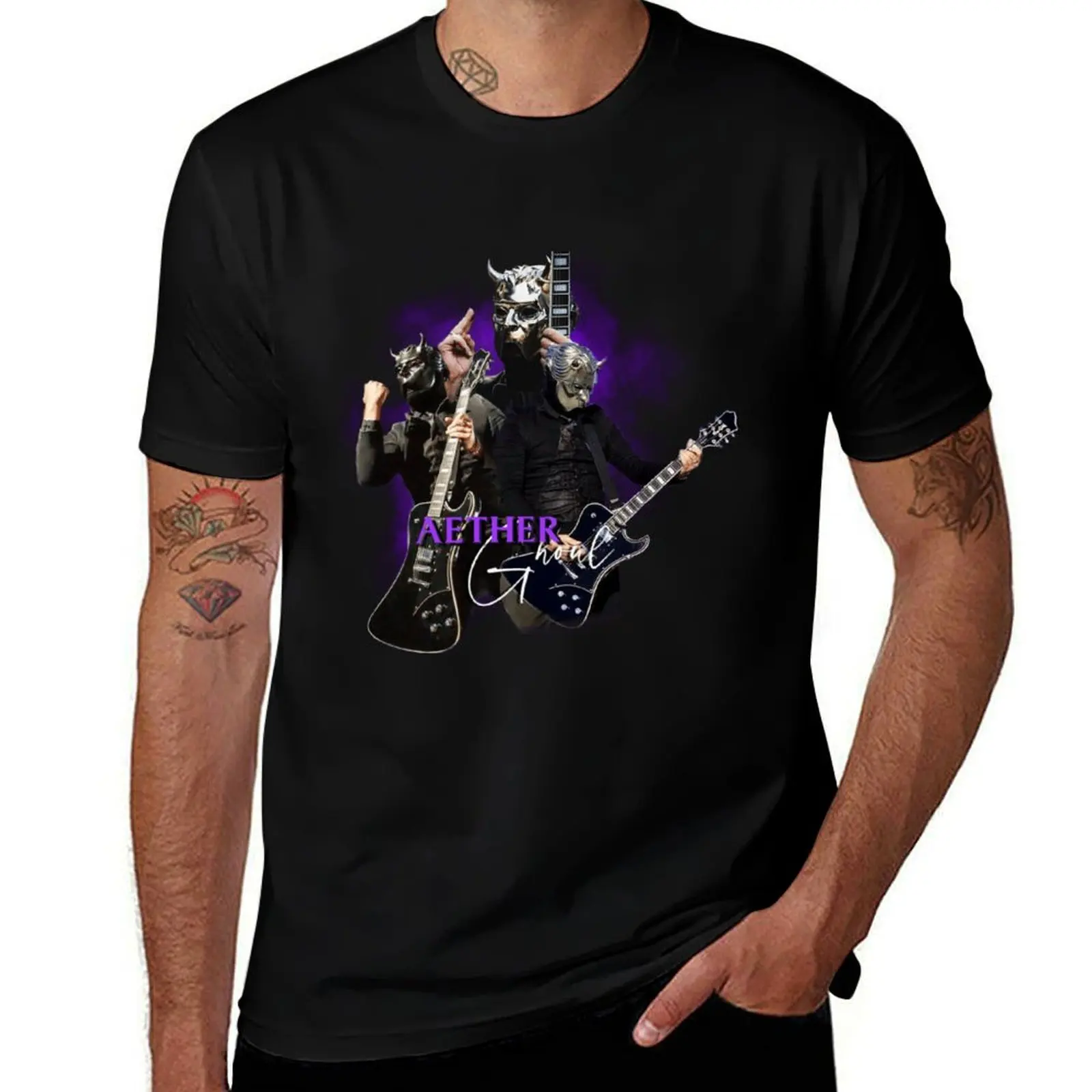 Aether Ghoul ghost b.c the band ghost T-Shirt Big and Tall Short Sleeve Tee T-Shirt
