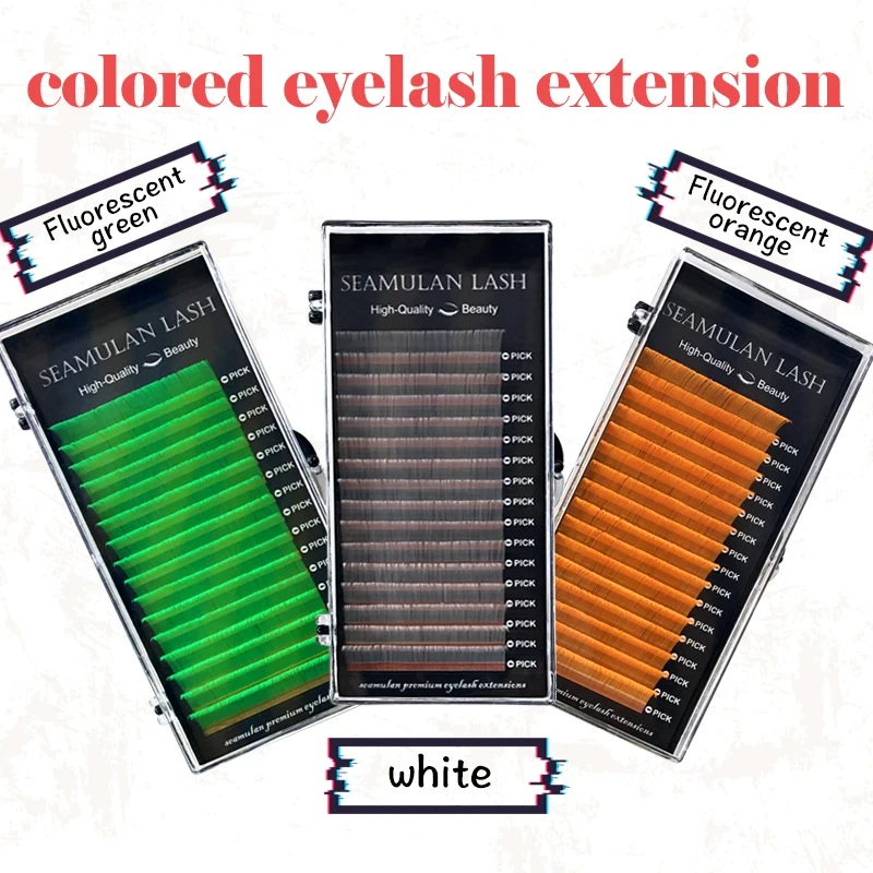 Mix Color Eyelash Extension Maquiagem Individual Mink Colored Lashes False Gradient Eyelashes Professional Salon Makeup tools