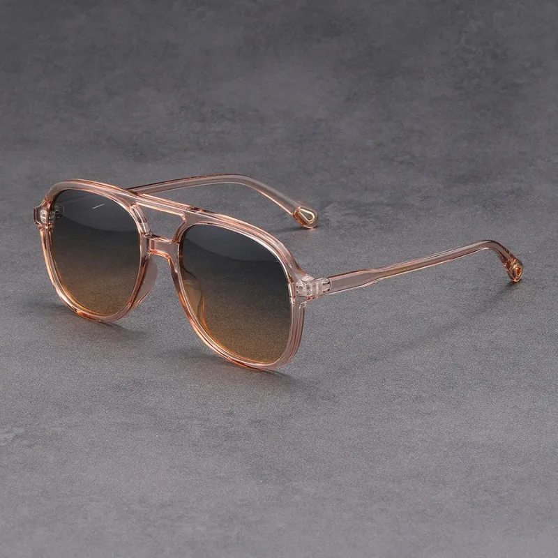 Fashion Double Beam Square Sunglasses Women Luxury Brand Designer Glasses Retro Rectangle Sun Glass Vintage Eyewear Female view 2