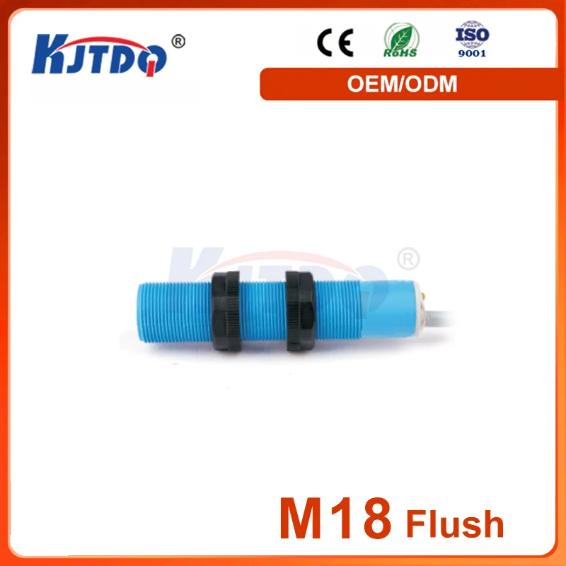 

M18 Flush Waterproof NPN PNP NO NC Sn 5mm 12V 24V 220V IP67 Capacitive Proximity Sensor Switch