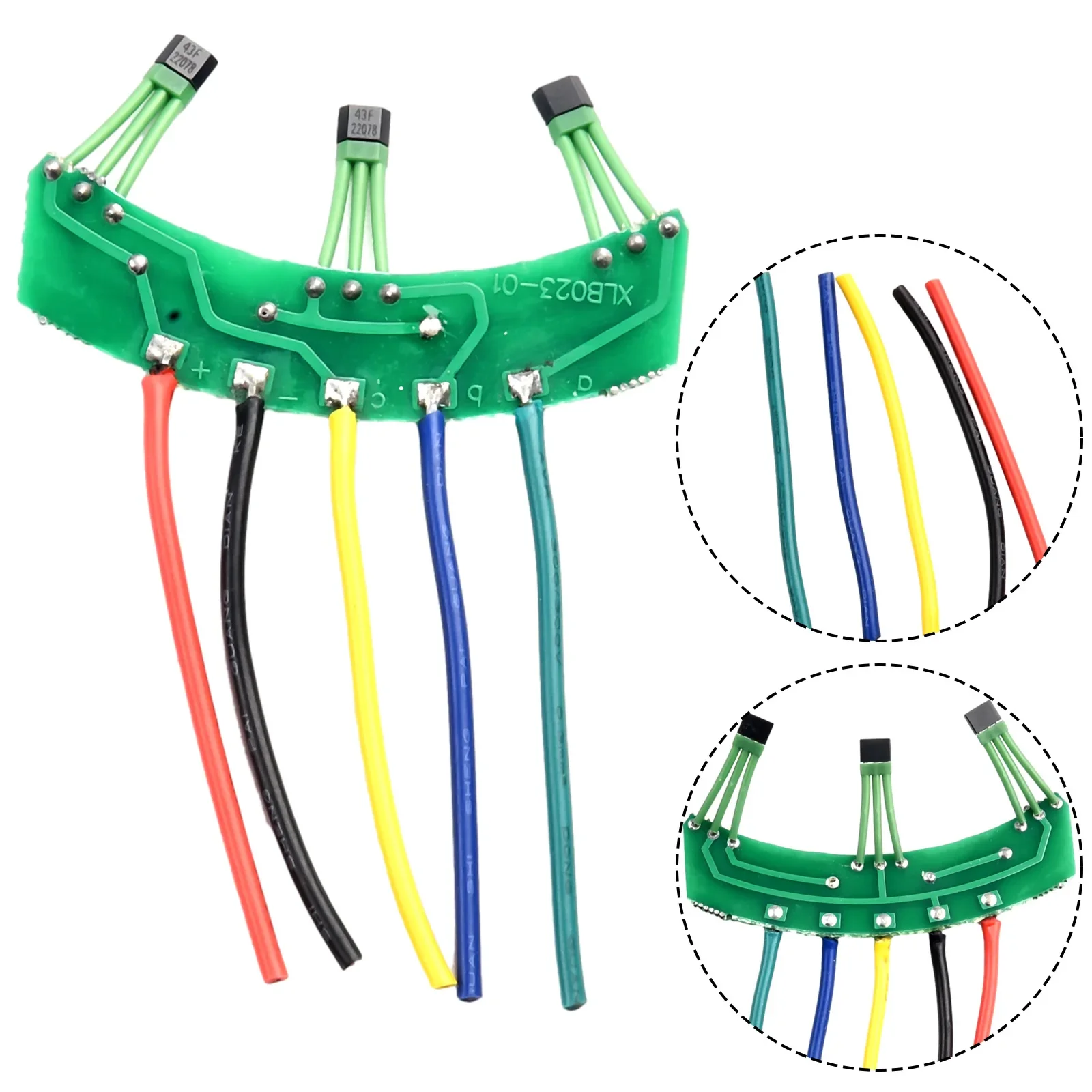 Per motore a due/tre ruote sensore Hall motori serie 120 ยฐ con cavo scheda 43F PCB sensore Hall motore sensore Hall elemento Hall