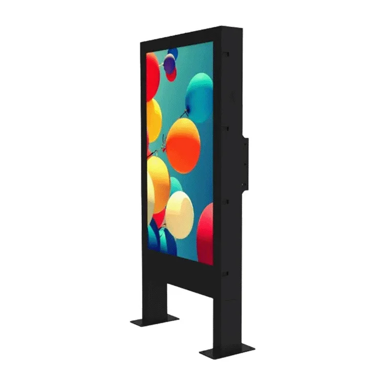 High Brightness Totem Kiosk Waterproof Outdoor Advertising Display Player LCD Floor Stand Outdoor Advertising Digital Signage