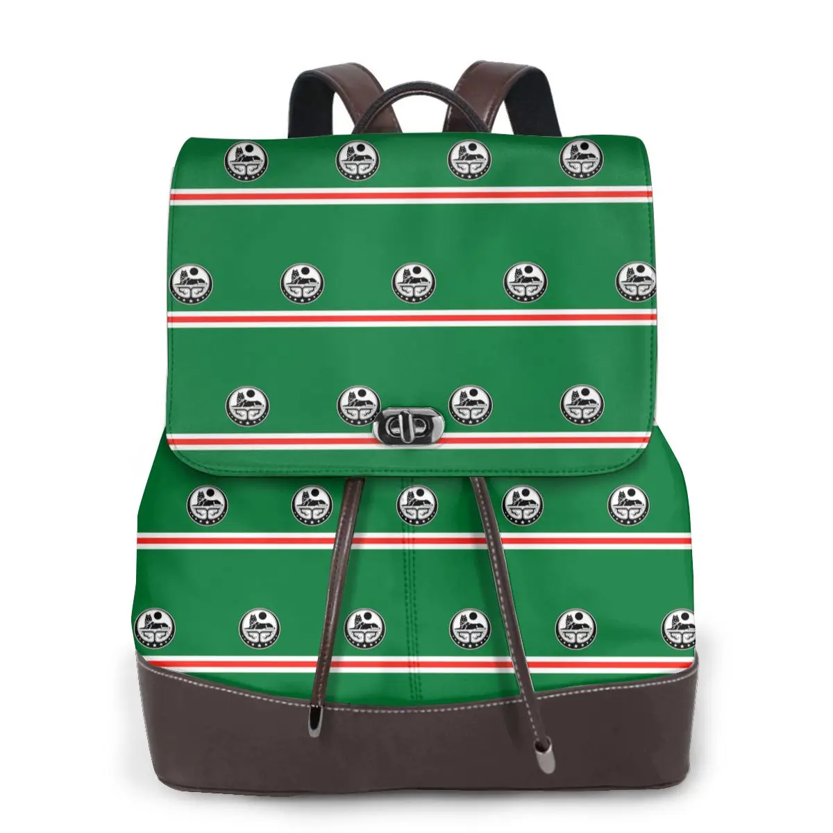 Chechen Borz Wolf Coat Of Arms Of Chechnya Bookbag School Student Bags Hiking Travel Daypack for Women Fashion Derma Backpack