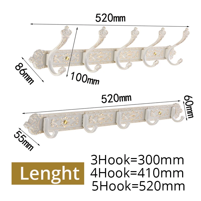 ห้องน้ำ Hooks อลูมิเนียมงาช้างสีขาว Robe Hook ชั้นวางขวดไวน์ Key ผ้าเช็ดตัว Hooks Modern Wall แขวนเสื้อผ้าตะขอแขวนประตู