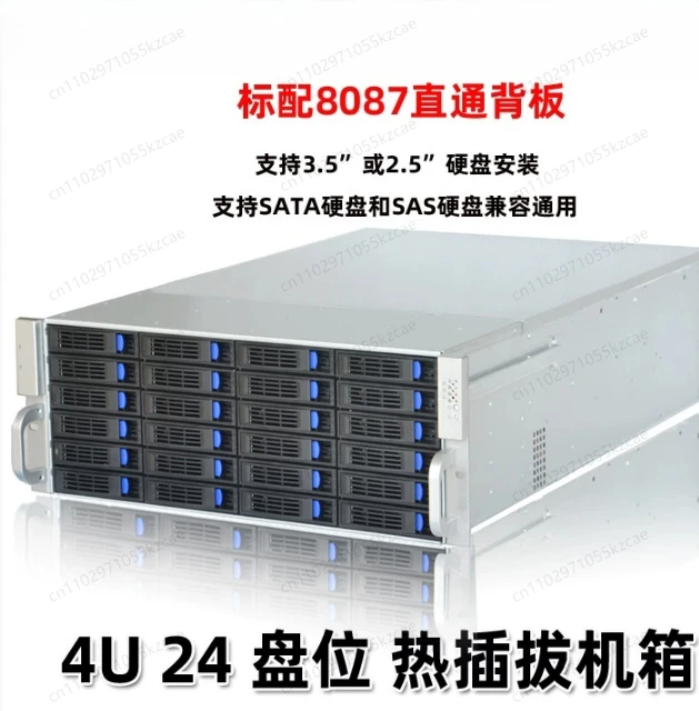 4U24 Hot Swap Server Chassis, Industrial NVR Storage Case for NAS and Server Systems