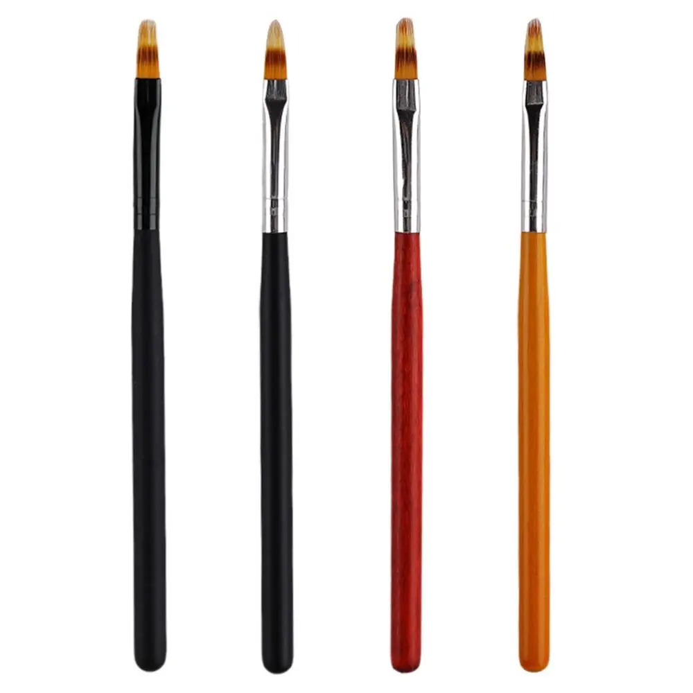 بسيط الدانتيل أومبير تصميم مسمار فرشاة فنية DIY بها بنفسك رسم الزهور أداة العناية بالأظافر مسمار الفن القلم مانيكير فرشاة أدوات هلام الأظافر #1