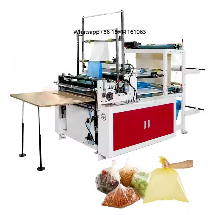Automatic PE Plastic Film Heat Sealing Cold Cutting Bag  Bag Making Machine