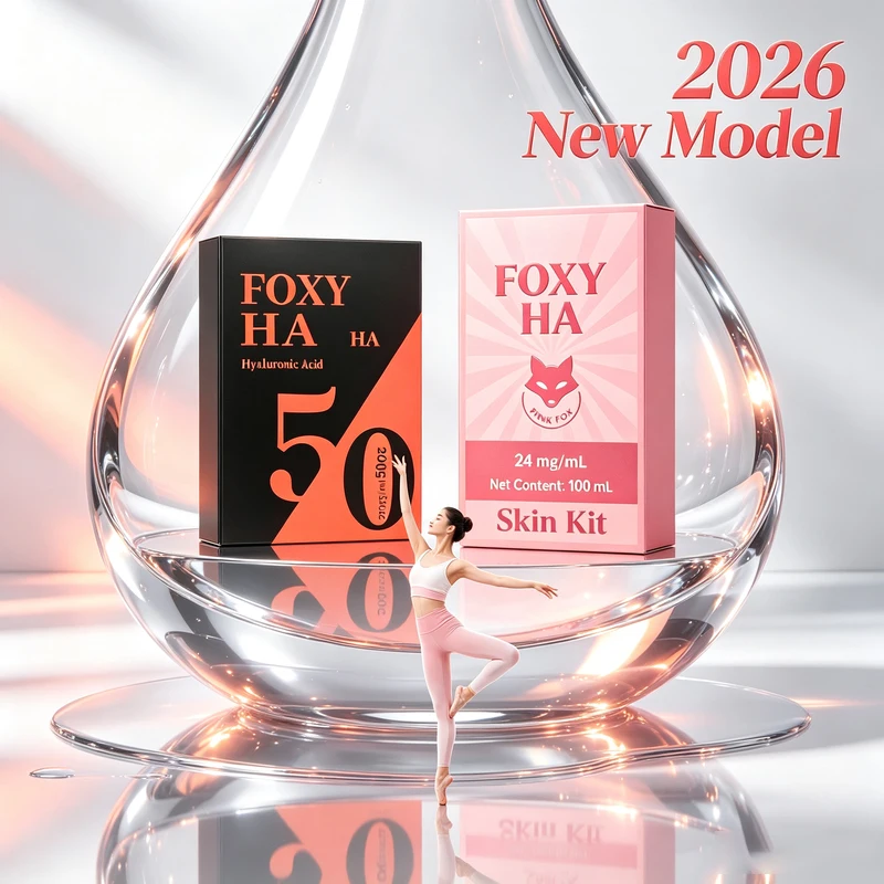 50ml Foxy Hyaluronic Acid Serum Daily HA Nutrient Essence Nourish Outer Skin Layers Relieve Seasonal Dryness Clean Beauty OEM