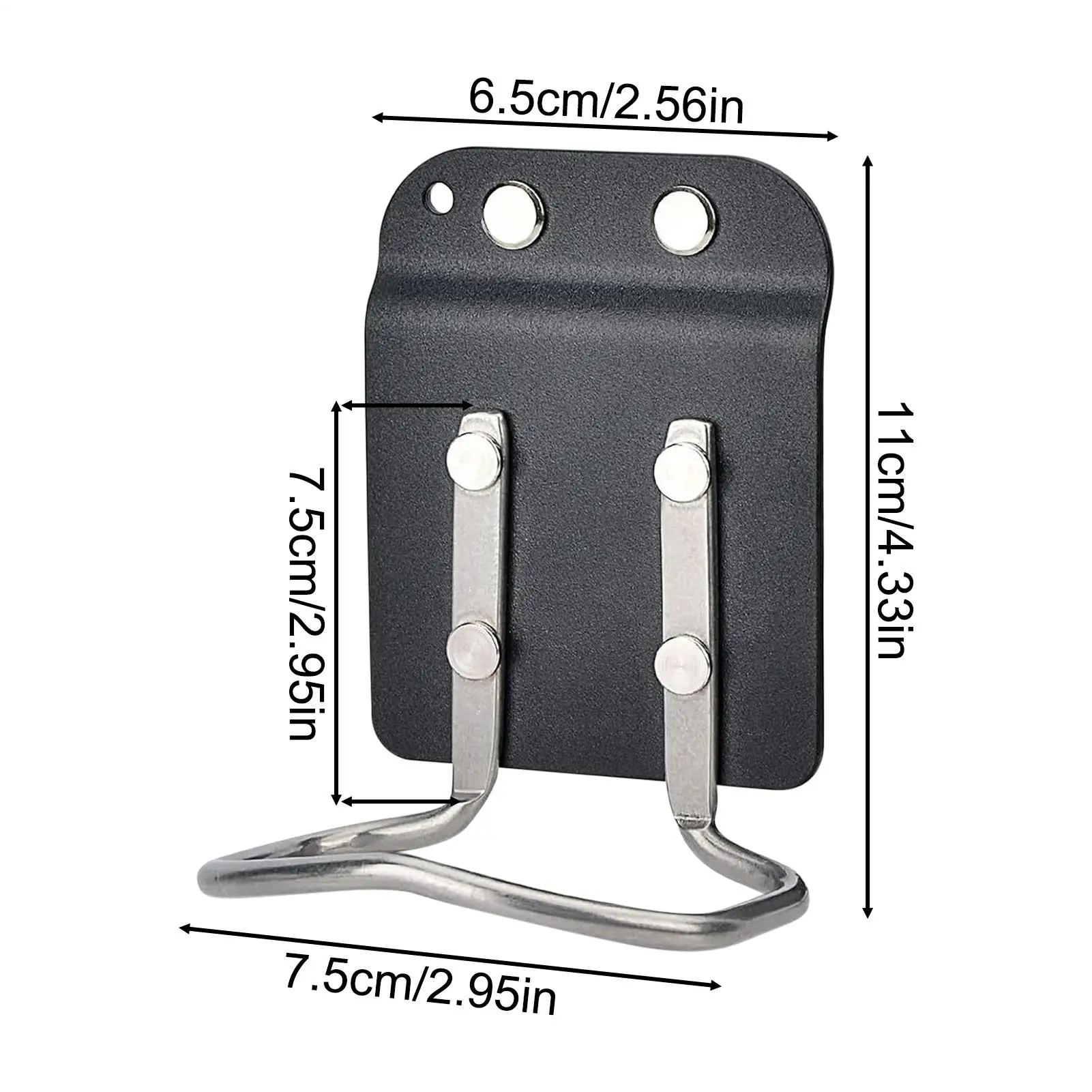 حافظة مطرقة، حامل مطرقة حزام عالي التحمل مع مشبك معدني قوي للبناء والتركيب والنجارة والعمل الخارجي #6