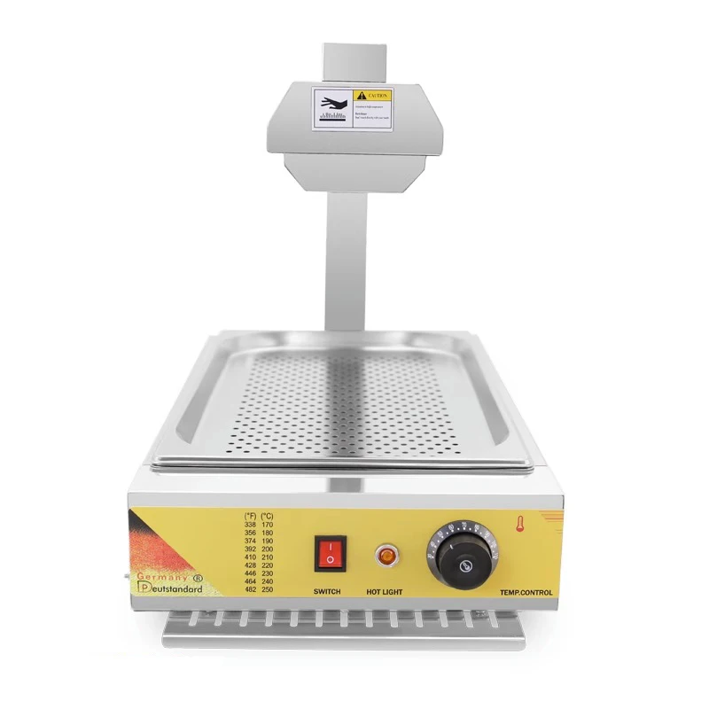 Armário de aquecimento elétrico comercial NP-644 filtro de óleo de isolamento de aquecimento de alimentos armário de exibição de mesa palitos de massa frita alimentos