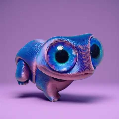 새로운 멀티 관절 움직일 수있는 Kawaii 개구리 큰 눈 3D 인쇄 거실 홈 장식 액세서리 어린이 선물