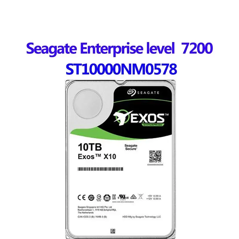 ST10000NM0528 ST10000NM0578 ST10000NM0608 SEAGATE EXOS X14 10TB SAS 12GB/s 7200RPM 256MB 3.5” HDD Server ENTERPRIES HARD DRIVE