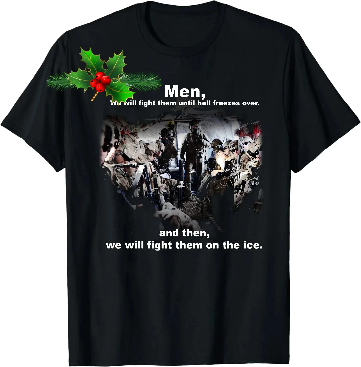 Airborne Troops Combat Inscriptions Paratroopers Gifts T-Shirt 100% Cotton O-Neck Summer Short Sleeve Casual Mens T-shirt