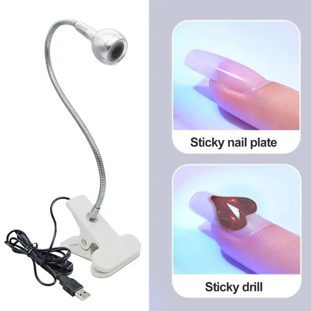 Lámpara de uñas para uñas de Gel portátil, carga Usb, luz de curado Uv, lámpara de Metal resistente para uso en salón de larga duración