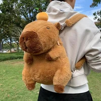 Capybara Plush Backpack Kawaii Fashion Plushie Doll Fur Pendant Children's Shoulder Bag Mini Knapsack Bags Gifts For Girlfriend 2
