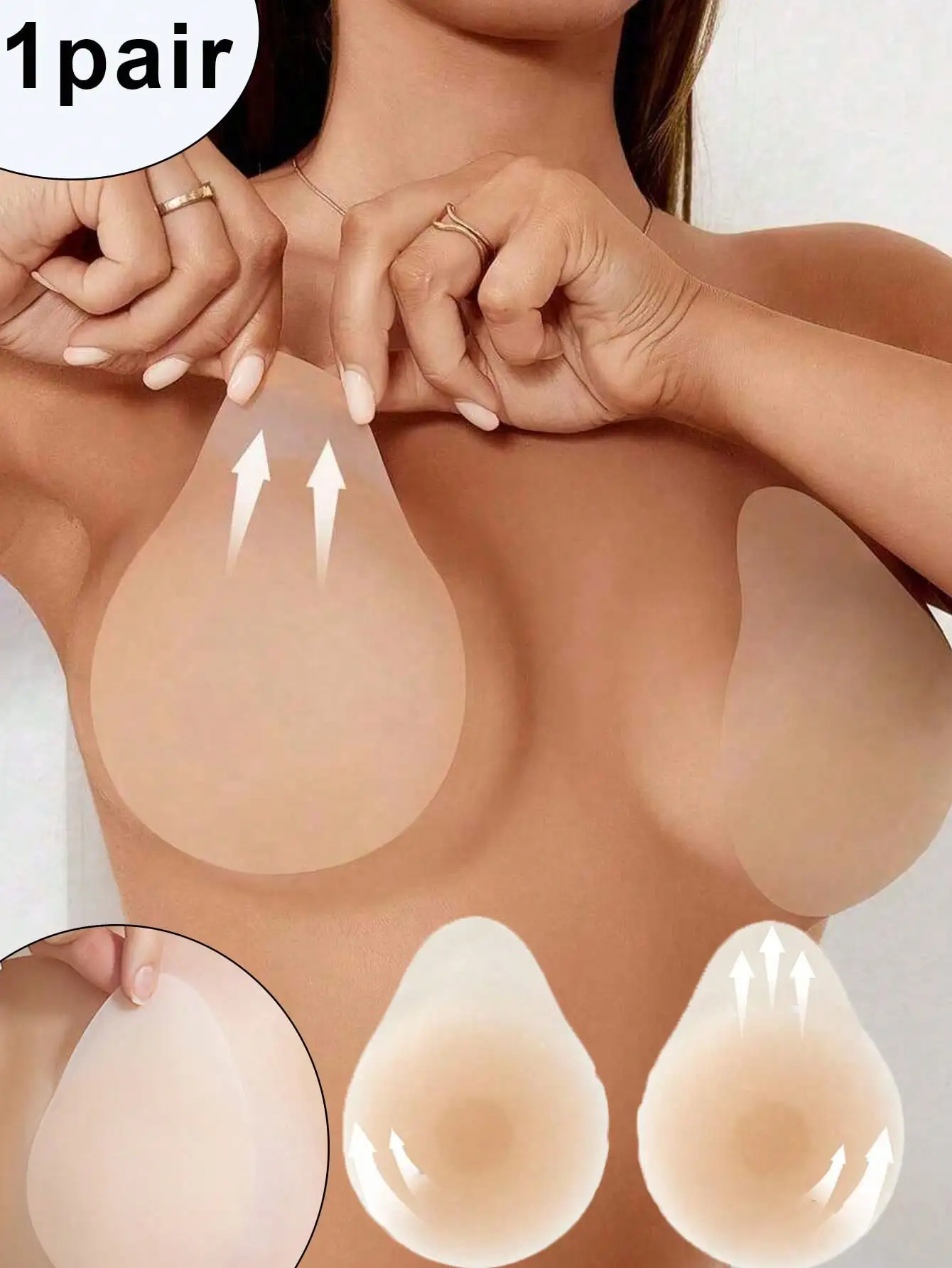 1 Pair Silicone Bre…