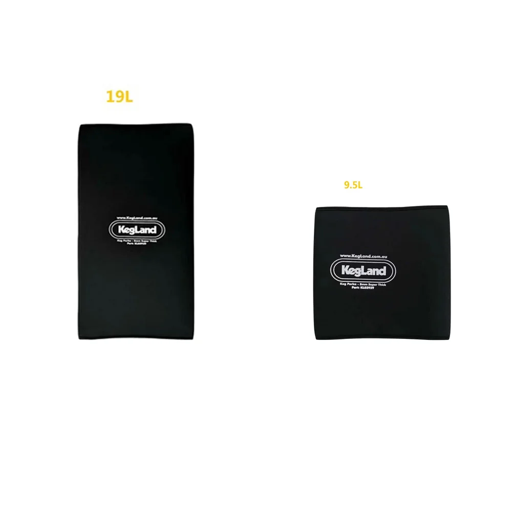 KegLand 9.5/19L Kegs Jacket Beer Keg Parka (negro súper grueso) Herramientas de barra de elaboración casera