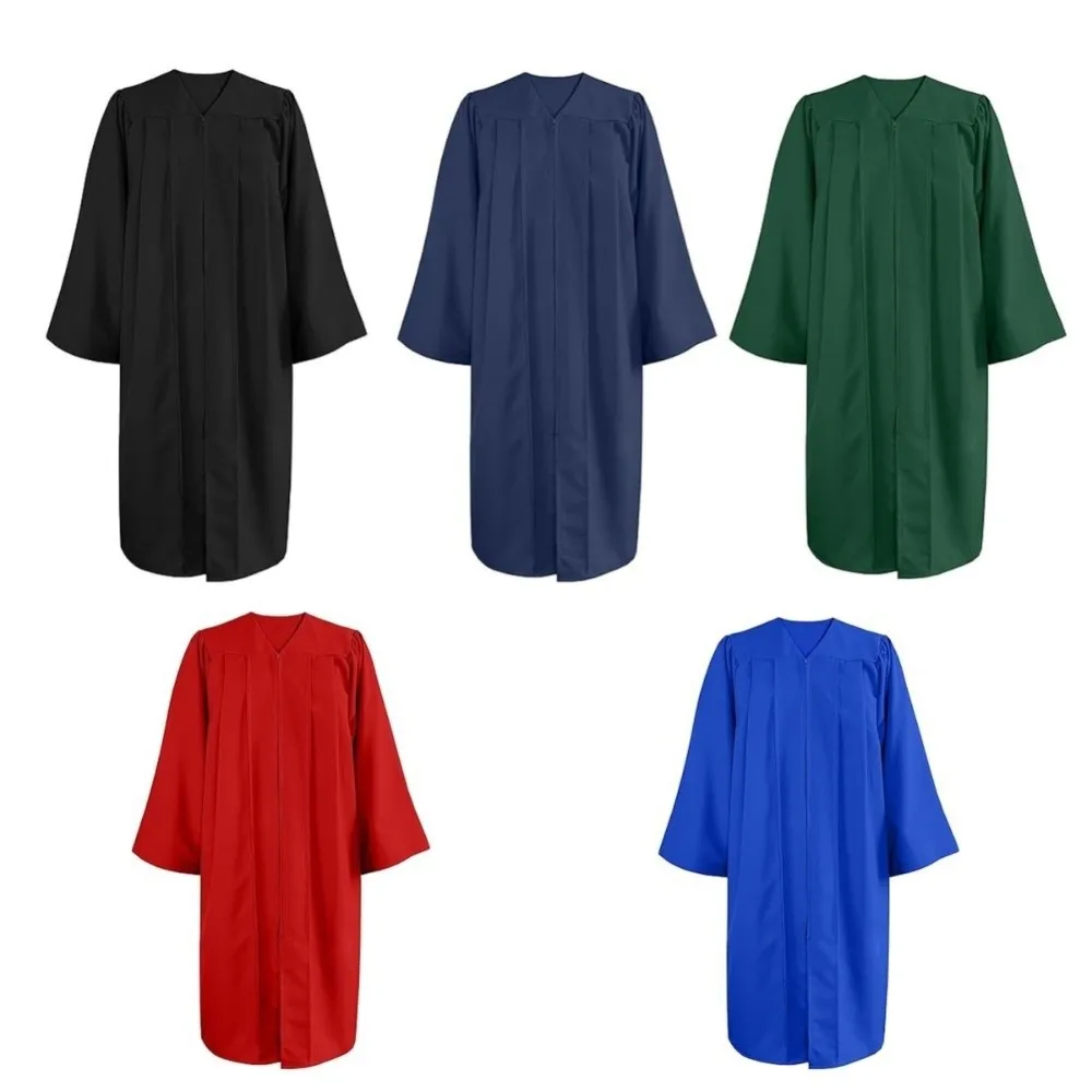 Degree Conferment Graduation Season Graduation Gown Master Doctor Graduation Honorary Academic Robe Student Solid Color