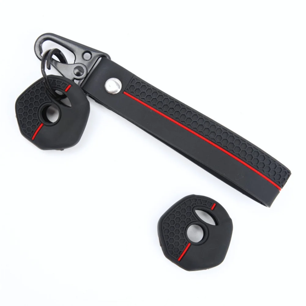 Protective Silicone Key Cover For Yamaha YZF R6 YZF R3 YZF R1 YZF R7 with swivel clip Easy Install Shock Absorbing