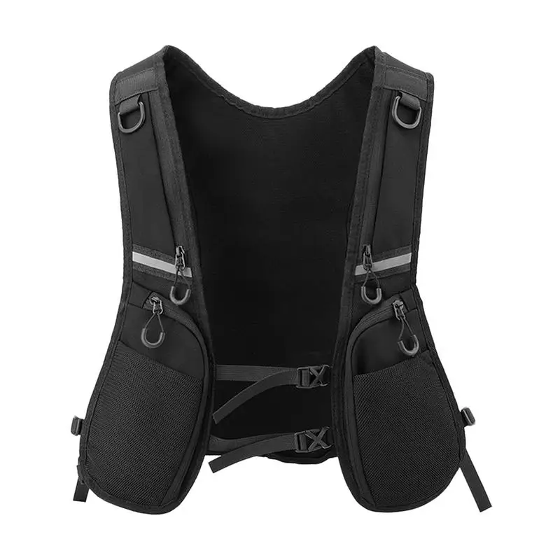 Fashion Reflective Phone Storage Bag Functional Waistcoat Bags For Men Cycling Running Chest Bag Lightweight Vest Bag