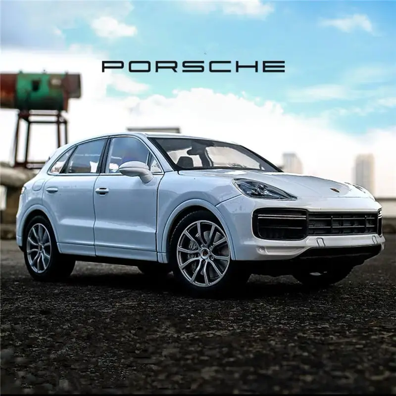 WELLY 1:24 Porsche Cayenne SUV Alloy Car Model Diecasts Metal Vehicles Car Model High Simulation Collection Childrens Toys Gifts