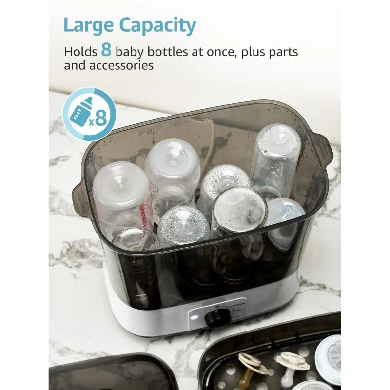 2-In-1 large baby food processor with USB sterilizer and chopper eco-friendly plastic 1 cup capacity