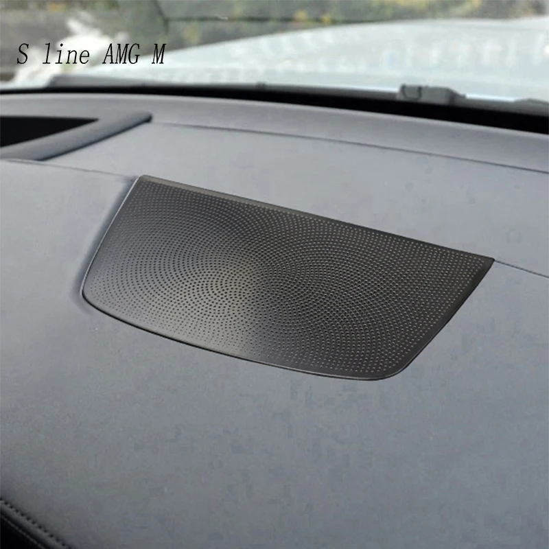 Car Styling For BMW X5 E70 X6 E71 Interior Dashboard Audio Stereo Speaker Decorative Strip Center Control stainless steel Cover