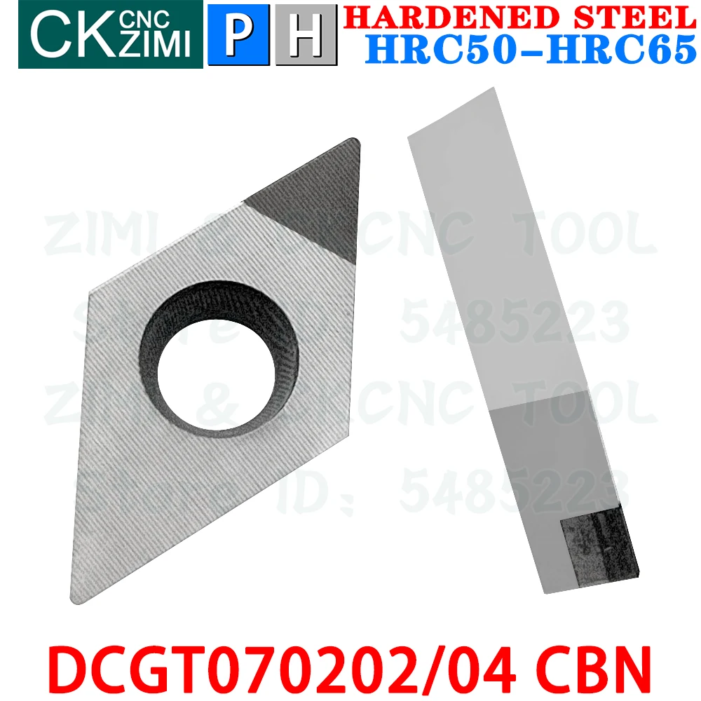 DCGT070202 CBN DCGT070204 CBN Insertos de nitruro de boro herramientas de insertos de torneado Herramientas de torno de corte de metal CNC DCGT 0702 para acero templado